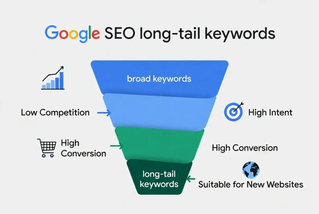 为什么谷歌更适合做长尾词