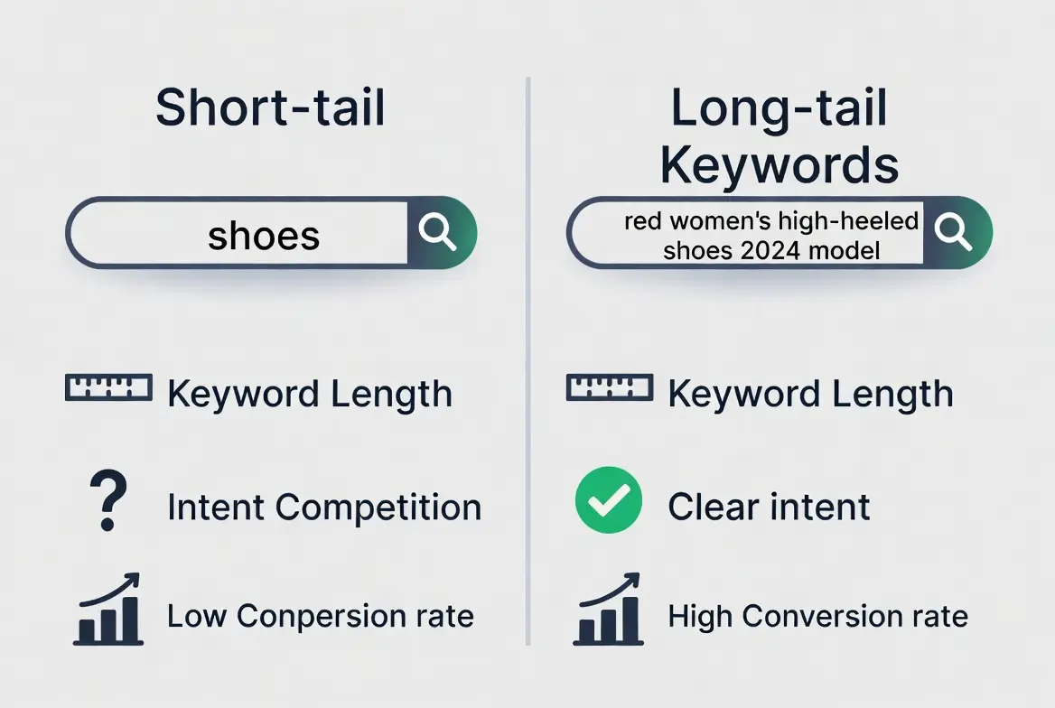 谷歌SEO长尾词优化技巧：如何用低竞争关键词持续获取精准流量·哈吉米SEO · 小猫老师SEO专家-SEO、SEM与建站陪跑